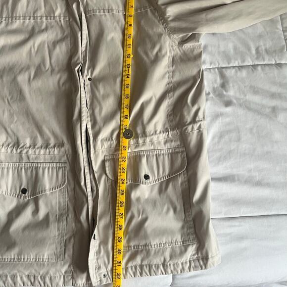 Pacific Trail Women's Vintage Windbreaker Packable Hood Beige Size XL - Picture 8 of 8